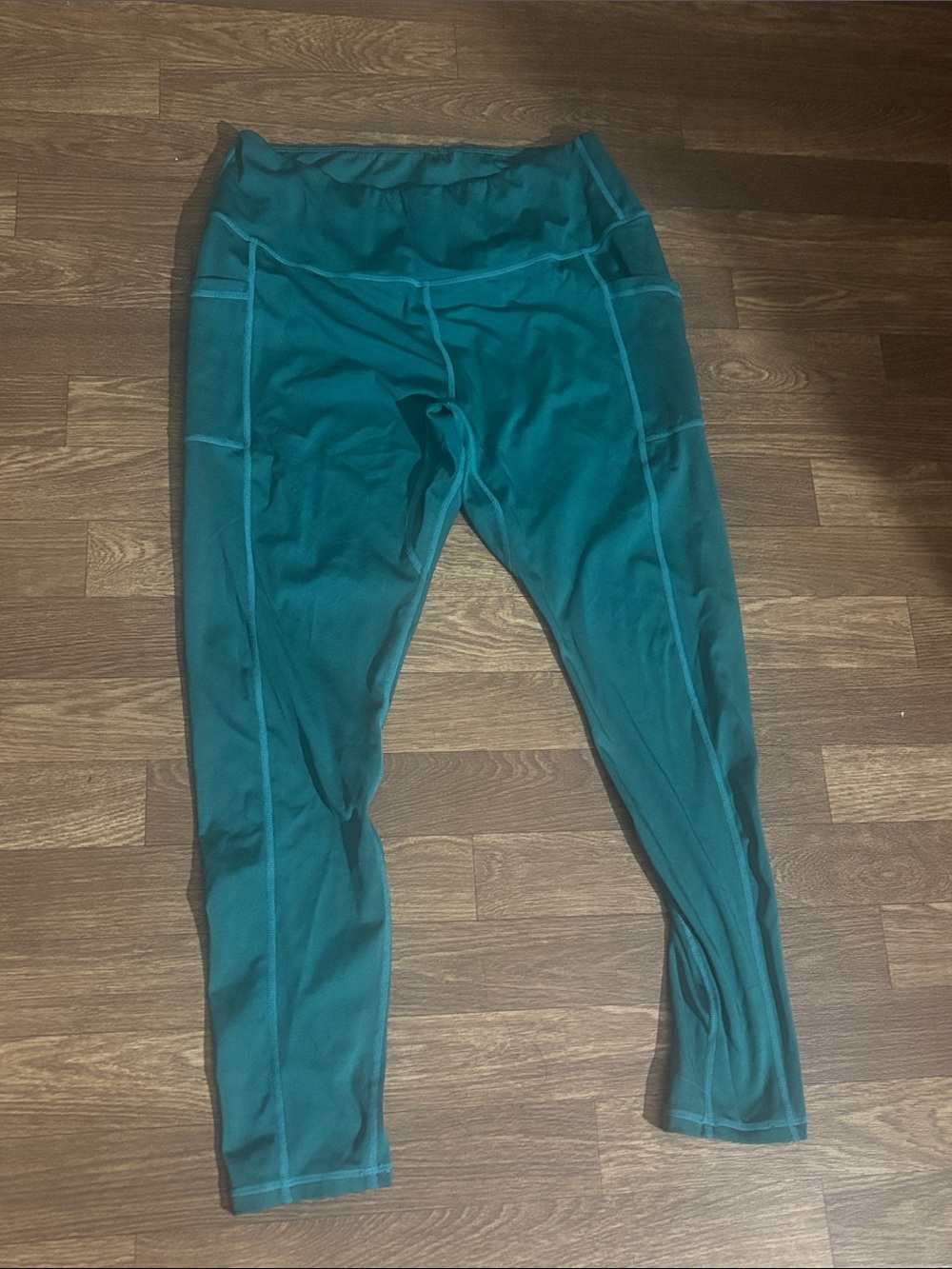 Women's Teal High-Waist Athletic Leggings